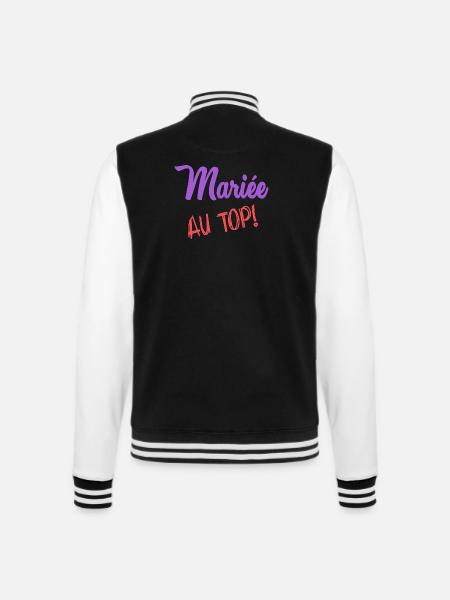 MARIEE - Veste Teddy - noir/blanc
