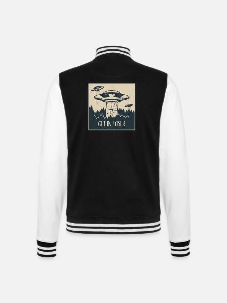 Extraterrestrial UFO Funny Space Gift - College Sweat Jacket - 