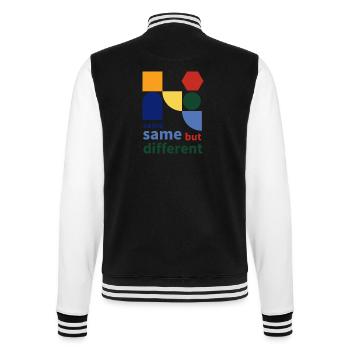 same same but different - College-Sweatjacke - Schwarz/Weiß - Hinten - Marisol (170cm)