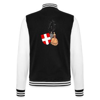 Vienna Panorama - College Sweat Jacket - black/white - Back - Marisol (170cm)