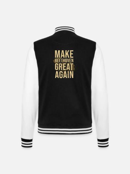 Beethoven - College Sweat Jacket - black/white