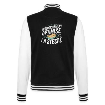 Biologiquement Optimisé Pour La Sieste - Veste Teddy - noir/blanc - Dos - Marisol (170cm)