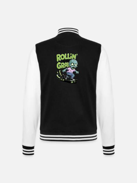 Rollin zum Grab - College-Sweatjacke - 