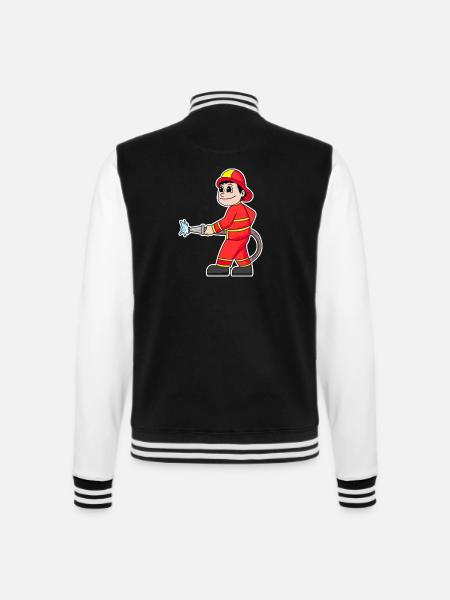 Firefighter - College Sweat Jacket - black/white