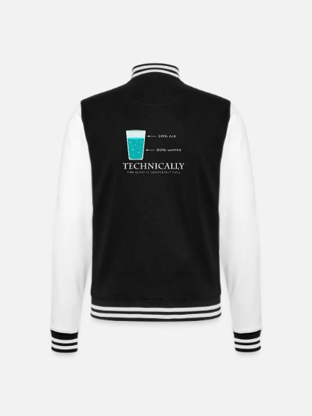 science - College Sweat Jacket - black/white