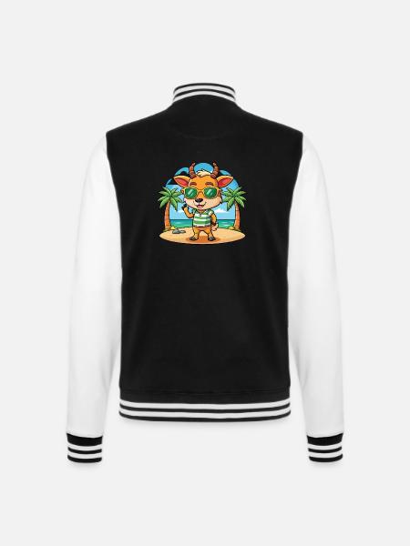 Antelope Funny Cartoon Summer Beach Sunglasses - College Sweat Jacket -