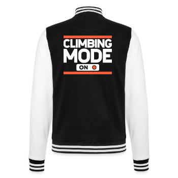 Klettern Bouldern Boulder Bergsteiger - College-Sweatjacke - Schwarz/Weiß - Hinten - Marisol (170cm)