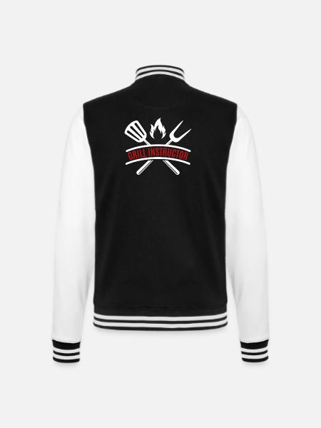instructeur de grillades - Veste Teddy - noir/blanc