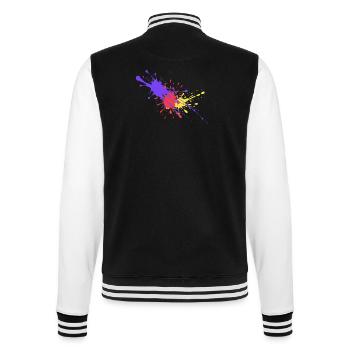 Taches de couleur colorées Cadeau élégant - Veste Teddy - noir/blanc - Dos - Marisol (170cm)