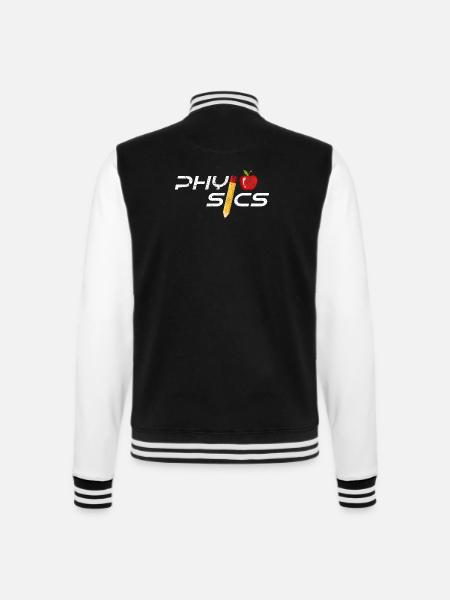 physicist - College Sweat Jacket - black/white