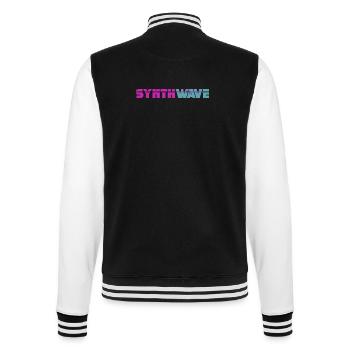 Synthwave - Veste Teddy - noir/blanc - Dos - Marisol (170cm)