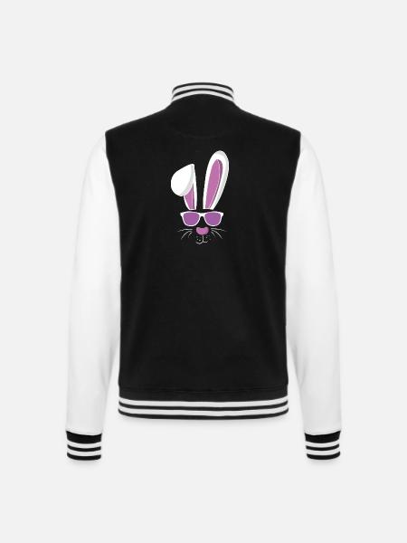 Cool ski and Easter - College Sweat Jacket - black/white