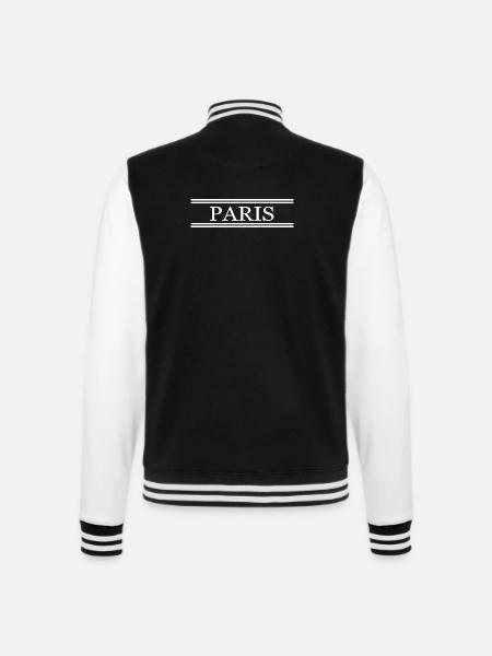 Paris France Chic - Veste Teddy - noir/blanc