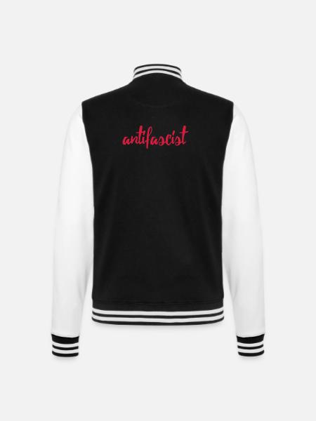 Always Antifascist - College-Sweatjacke - Schwarz/Weiß