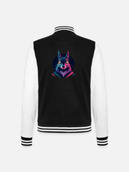 Écureuil low-poly - Veste Teddy - 