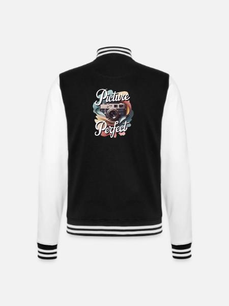 Picture Perfect - College Sweat Jacket - black/white