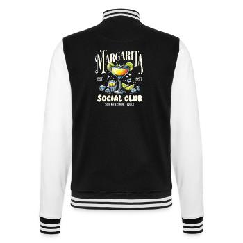 Margarita Social Club - College Sweat Jacket - black/white - Back - Marisol (170cm)