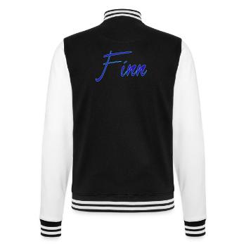 Name Finn - College-Sweatjacke - Schwarz/Weiß - Hinten - Marisol (170cm)