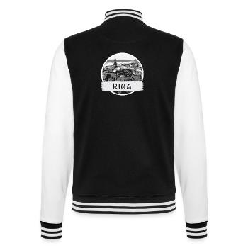 Riga City - College-Sweatjacke - Schwarz/Weiß - Hinten - Marisol (170cm)