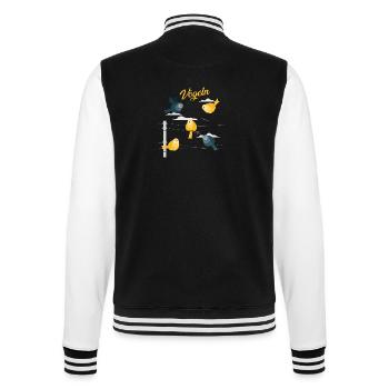 Vögeln - College-Sweatjacke - Schwarz/Weiß - Hinten - Marisol (170cm)