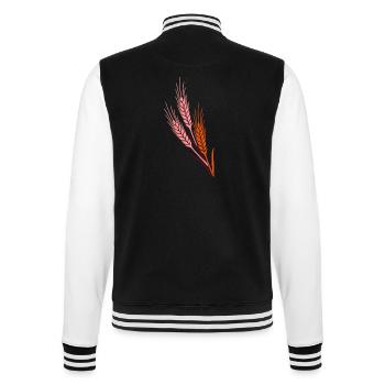 Getreide 4 Bauer farmer grain - College-Sweatjacke - Schwarz/Weiß - Hinten - Marisol (170cm)