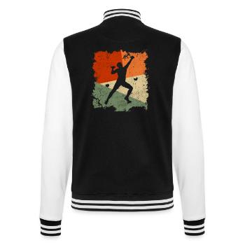 Bergsteiger Klettern Kletterer Bouldern - College-Sweatjacke - Schwarz/Weiß - Hinten - Marisol (170cm)