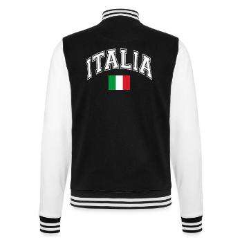 Italien Vintage Arc-Flagge - College-Sweatjacke - Schwarz/Weiß - Hinten - Marisol (170cm)