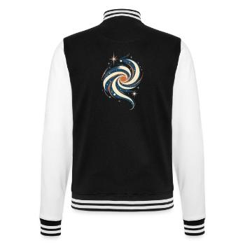 Galaxiestrom – Galaxie - College-Sweatjacke - Schwarz/Weiß - Hinten - Marisol (170cm)