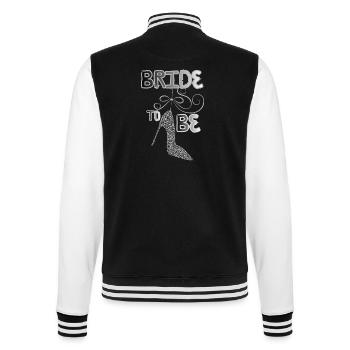 Zukünftige Braut - College-Sweatjacke - Schwarz/Weiß - Hinten - Marisol (170cm)