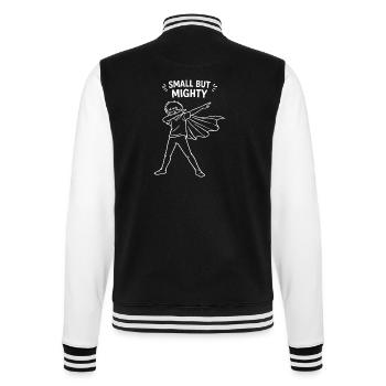 Small But Mighty Superheld Kinder Dabbing - College-Sweatjacke - Schwarz/Weiß - Hinten - Marisol (170cm)