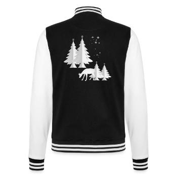 Winterwald  - College-Sweatjacke - Schwarz/Weiß - Hinten - Marisol (170cm)