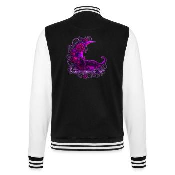 Embrace Your Shadows Gothic Shirt - College-Sweatjacke - Schwarz/Weiß - Hinten - Marisol (170cm)