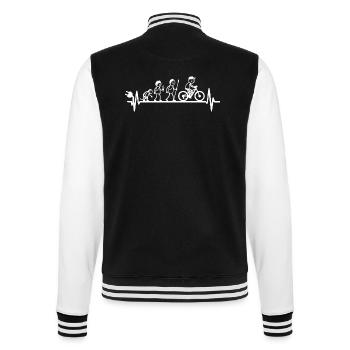  Evolution- E-Bike Radfahrer E-MTB Mountainbike - College-Sweatjacke - Schwarz/Weiß - Hinten - Marisol (170cm)