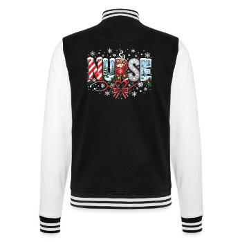 Krankenschwester Weihnachtsfeiertag Humor Winterschicht - College-Sweatjacke - Schwarz/Weiß - Hinten - Marisol (170cm)