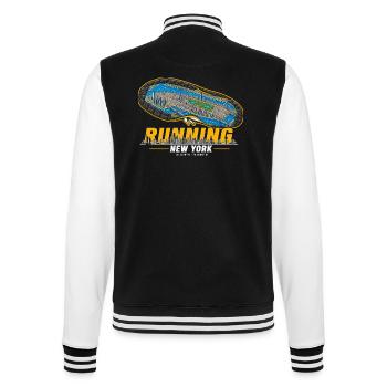 Running New York Laufschuh Stadtkarte - dunkel - College-Sweatjacke - Schwarz/Weiß - Hinten - Marisol (170cm)
