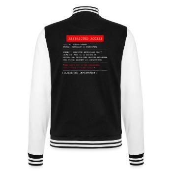 Sektor S4 Physik: Element 115 Doku - College-Sweatjacke - Schwarz/Weiß - Hinten - Marisol (170cm)