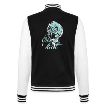 Skelett Eiskalt Blau - College-Sweatjacke - Schwarz/Weiß - Hinten - Marisol (170cm)