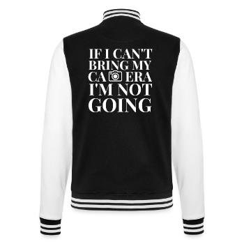 Fotografenfotografie-Geschenk - College-Sweatjacke - Schwarz/Weiß - Hinten - Marisol (170cm)