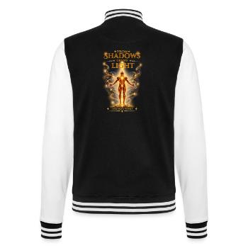 From Shadows Grows Light – Ungebrochenfrei - College-Sweatjacke - Schwarz/Weiß - Hinten - Marisol (170cm)