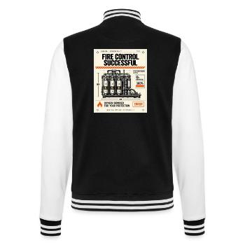 Erfolgreiche Feuerbekämpfung - College-Sweatjacke - Schwarz/Weiß - Hinten - Marisol (170cm)