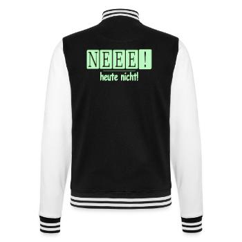 Neee, heute nicht! - College-Sweatjacke - Schwarz/Weiß - Hinten - Marisol (170cm)