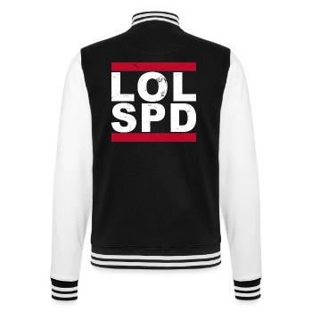 LOL SPD - College-Sweatjacke - Schwarz/Weiß - Hinten - Marisol (170cm)
