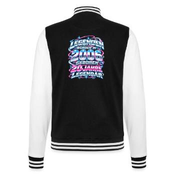 2006 Legenden 20. Geburtstag 2000er Y2K - College-Sweatjacke - Schwarz/Weiß - Hinten - Marisol (170cm)