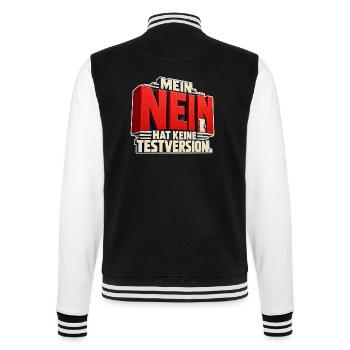 Nein hat Keine Testversion - College-Sweatjacke - Schwarz/Weiß - Hinten - Marisol (170cm)