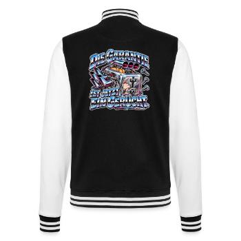 Die Garantie ist ein Gerücht - College-Sweatjacke - Schwarz/Weiß - Hinten - Marisol (170cm)