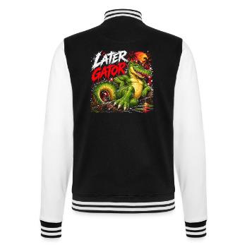 Later Gator Alligator - College-Sweatjacke - Schwarz/Weiß - Hinten - Marisol (170cm)