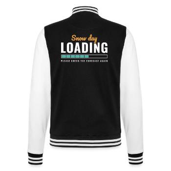Schneetag-Ladung Überprüfen Sie die Vorhersage - College-Sweatjacke - Schwarz/Weiß - Hinten - Marisol (170cm)