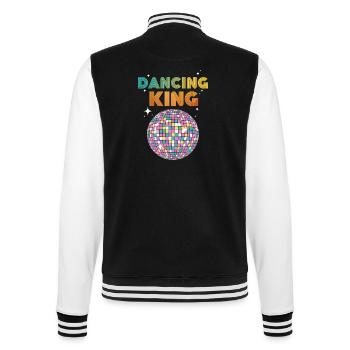 Dancing King Discokugel Vintage Geburtstag Party - College-Sweatjacke - Schwarz/Weiß - Hinten - Marisol (170cm)