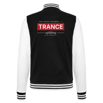 The Magic Number 138 - Uplifting Trance - College-Sweatjacke - Schwarz/Weiß - Hinten - Marisol (170cm)