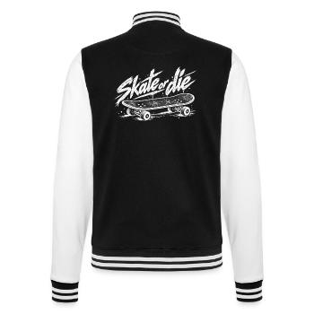 Skate or die - College-Sweatjacke - Schwarz/Weiß - Hinten - Marisol (170cm)